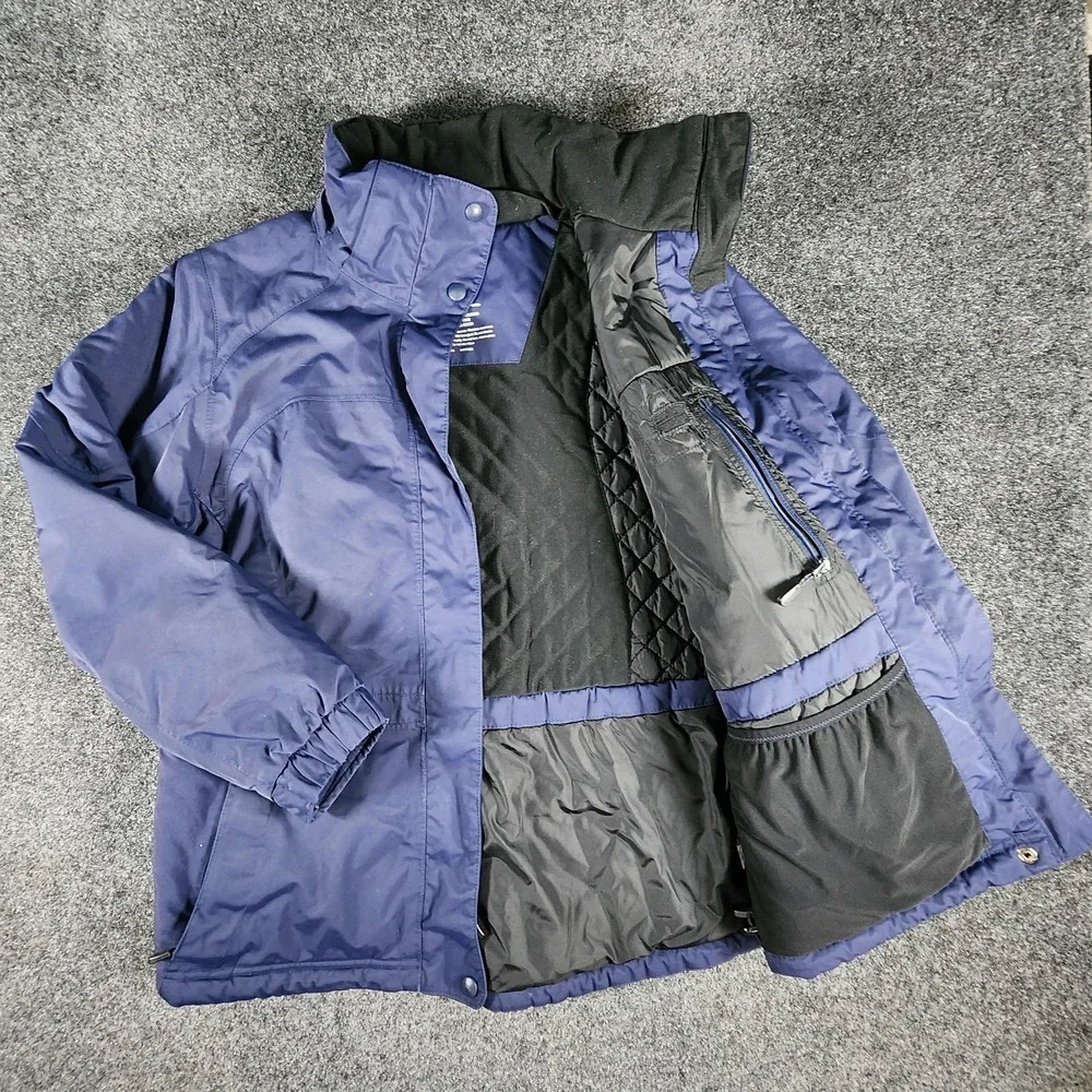 L.L. Bean Primaloft Utility Jacket Field Coat Men's Small‎ Navy Blue Full Zip